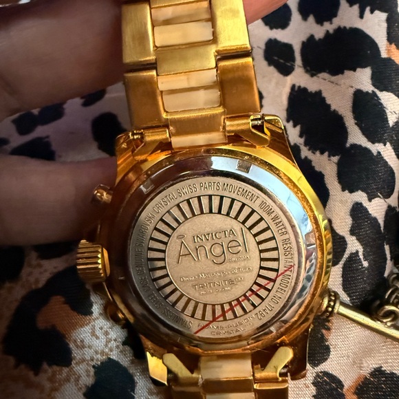 Invicta Swarovski Crystal Watch Citrine Baguettes